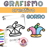 Grafismo Creativo Gorro. Hat Doodle. February. Art activit