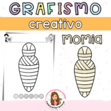 Grafismo Creativo Momia. Halloween/ Mummy Doodle. October.