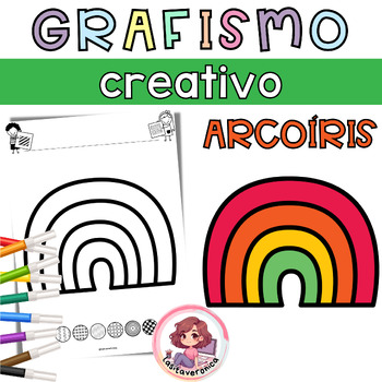 Preview of Grafismo arcoíris. San Patricio / Rainbow Doodle St. Patrick's Day. March. Motor