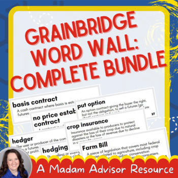 Preview of GrainBridge Wall Words: COMPLETE BUNDLE
