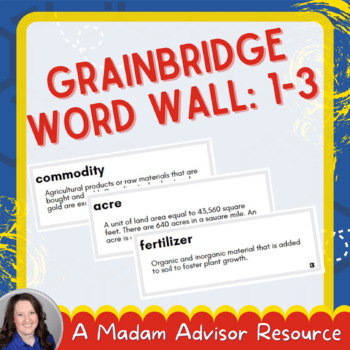 Preview of GrainBridge Wall Words: Modules 1-3