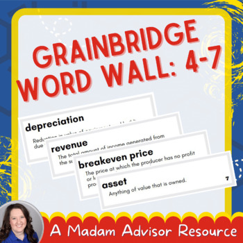 Preview of GrainBridge Wall Words: Modules 4-7