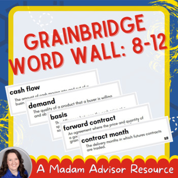 Preview of GrainBridge Wall Words: Modules 8-12