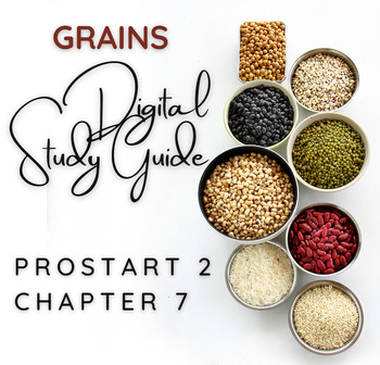 Preview of Grains Digital Study Guide (Google Form) - ProStart 2, Chapter 7