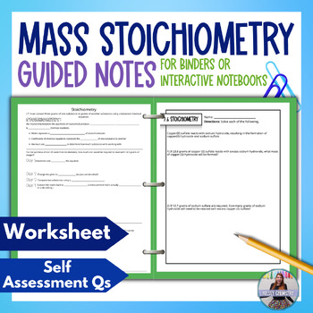 Preview of Gram to Gram Stoichiometry Lesson and Guided Notes