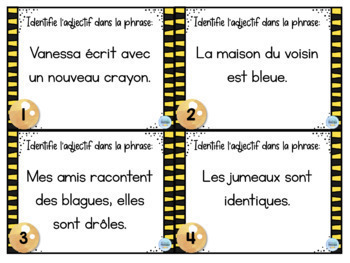 Grammaire française unité #12: Les adjectifs by Mme Marissa | TpT