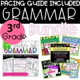 3rd Grade Grammar for The Year with Pacing Calendar Posters & Lessons BUNDLE