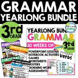 3rd Grade Grammar BUNDLE for The Year with Pacing Calendar