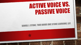 Grammar-  Active Voice vs. Passive Voice