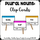 Grammar Activities - Plural Nouns - CLIP CARDS