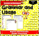 Grammar Activity Packet Grade 2-3 Digital and Printables