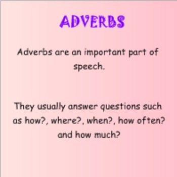 Preview of Grammar: Adverbs