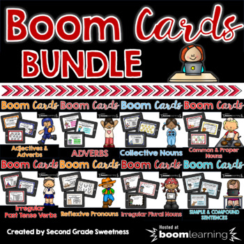 Preview of Grammar BOOM Cards | BUNDLE | Distance Learning