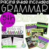 Grammar 5th Grade Bundle with Pacing Guide Whiteboard Less