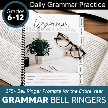 Preview of Grammar Bell Ringer Journal for Entire School Year GRADES 6-12 Back to School