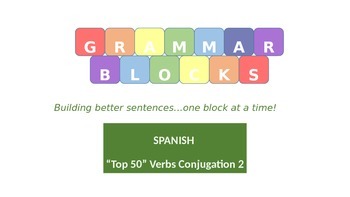 Preview of Grammar Blocks - Spanish Present Tense Conjugation 2