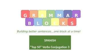 Preview of Grammar Blocks - Spanish Present Tense Conjugation 3
