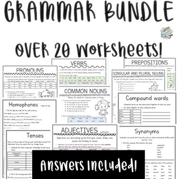 Preview of Grammar Booklet Bundle