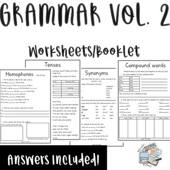 Preview of Grammar Booklet VOL.2