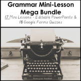Grammar Bundle - 17 Grammar Mini Lessons, Editable PPTs, G