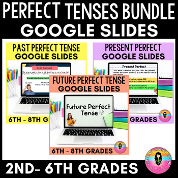 Preview of  Bundle Google Slides™ Present Perfect , Past Perfect and Future Perfect 