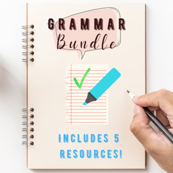 Preview of Grammar Bundle: Mini Lessons, Practice & Handouts