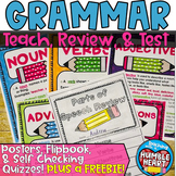 Grammar Bundle | Parts of Speech Review and Test PLUS FREEBIE