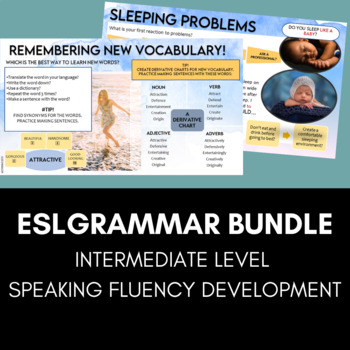 Preview of Grammar Bundle Present Tenses ESL Speaking Practice