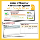 Grammar Capitalization Hyperdoc, Notes, and Drag and Drop,