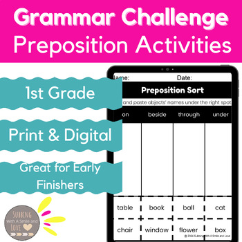 Preview of Grammar Challenge: Preposition Activities