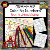 Grammar Color By Number-Back to School Edition