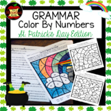 Grammar Color By Number-St. Patrick's Day Edition