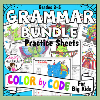 Grammar Coloring Pages Bundle by Rose Kasper's Resources | TpT