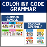 Grammar Coloring Pages - Parts of Speech Color by Code Bundle