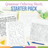 Grammar Coloring Activity Pack Grammar Coloring Sheets
