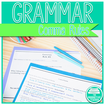 Grammar Unit: Comma Rules by The Productive Teacher | TpT