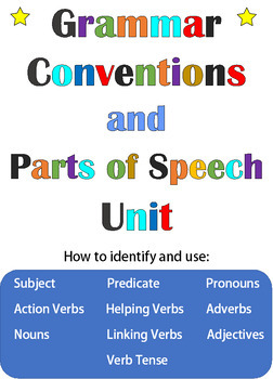 Preview of Grammar, Conventions and Parts of Speech the Fun Way
