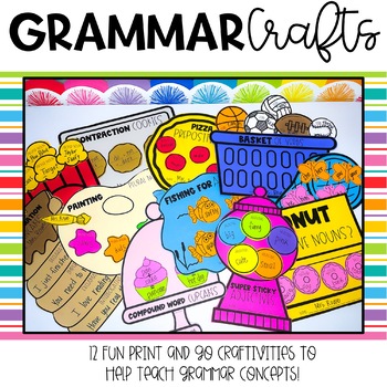 Preview of Grammar Crafts | K-2 Grammar Activities