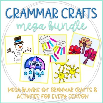 Preview of Grammar Crafts and Activities MEGA Growing Bundle