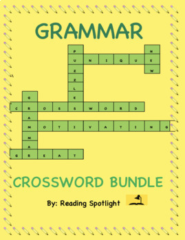 Grammar Crossword Puzzle Bundle (Distance Learning) by Reading Spotlight