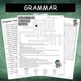 Grammar Crossword, Word Search & Vocabulary Packet