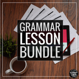 Grammar Lesson Bundle: FULL YEAR of Editable Lessons for Secondary ELA