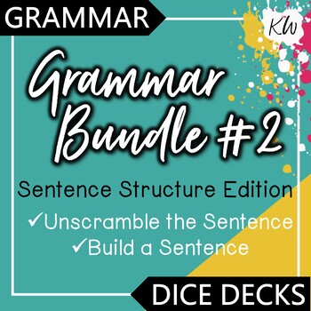 Preview of Sentence Structure: Build A Sentence & Unscramble the Sentence Games BUNDLE