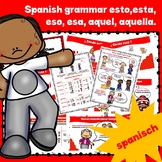 Grammar Demostratives in spanish (este,esta,estos,ese,esas