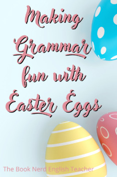 Preview of Grammar Easter Egg Hunt (Answer Sheet & Sentences)