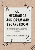 Grammar, Editing, and Revisions NO PREP Digital Escape Room 2