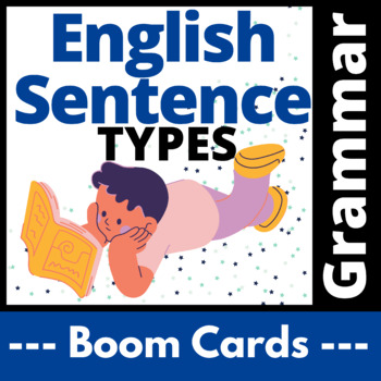 Preview of Grammar English Sentence Types Boom Cards