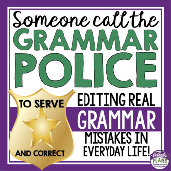 Preview of Grammar Activity - Editing Grammar Errors in Real Examples Slides & Assignment