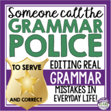Grammar Activity - Editing Grammar Errors in Real Examples