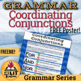 Grammar: FREE Coordinating Conjunctions Poster